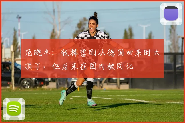 范晓冬：张稀哲刚从德国回来时太顶了，但后来在国内被同化